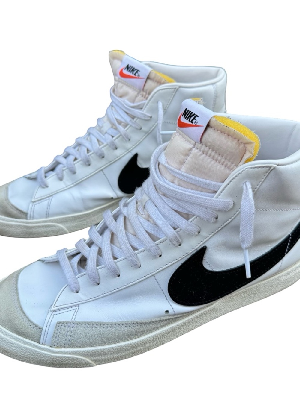 Nike Blazer Mid 77 Vintage White Black Swoosh Men’s 13 Retro High Top sneaker